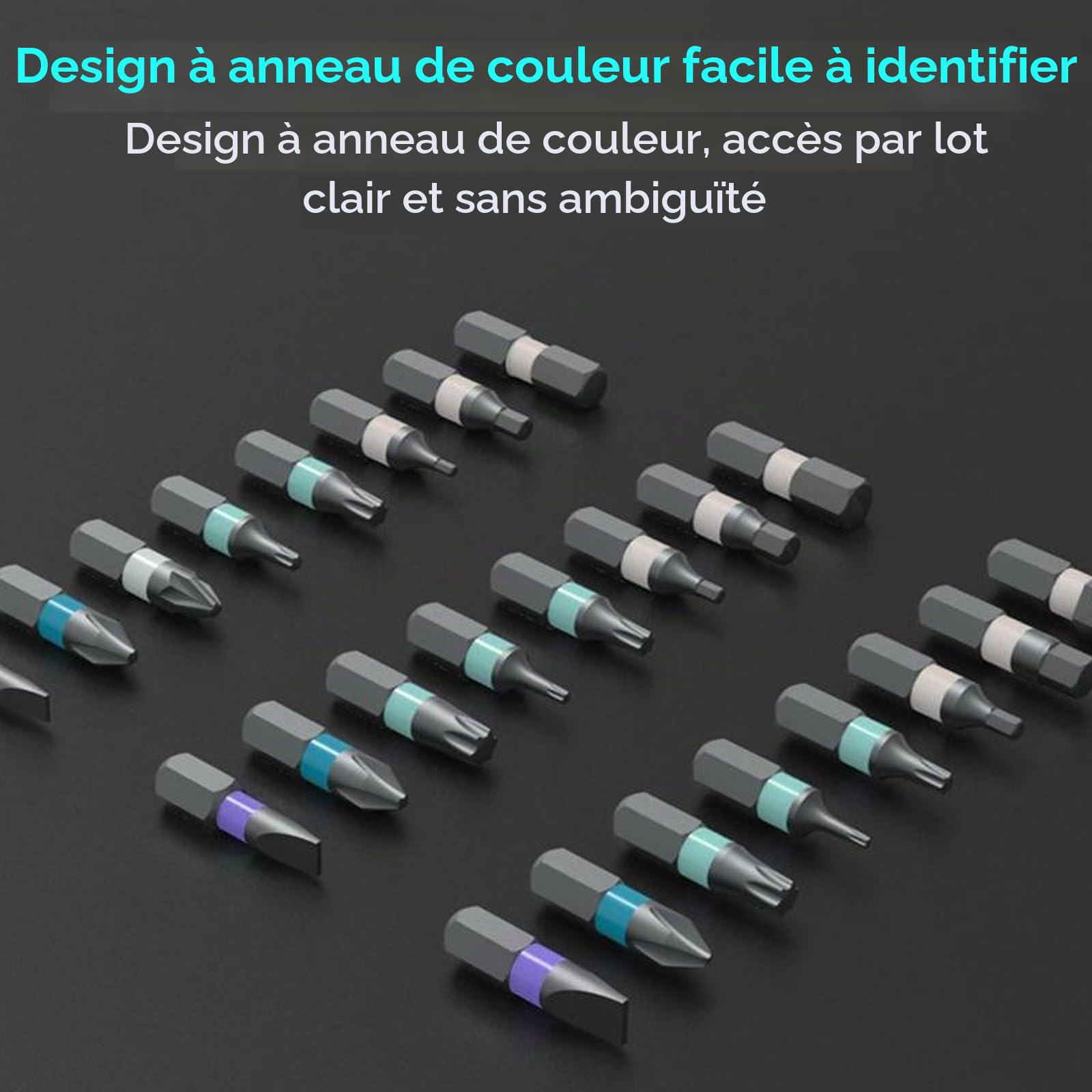 OUKENS 24 en 1 Tournevis à Cliquet Magnétique T RS1 S2