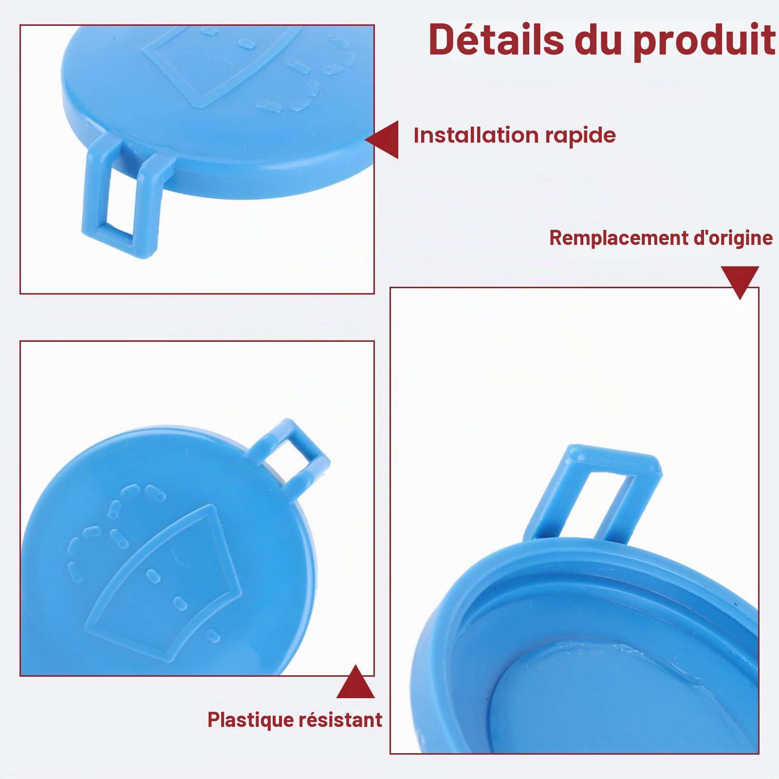 OUKENS Bouchon lave-glace Citroën Peugeot 643237 plastique