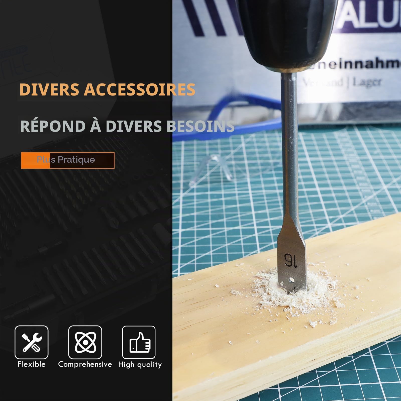 CCLIFE DIY Tools Coffret Forets 400 Pièces HSS Titane