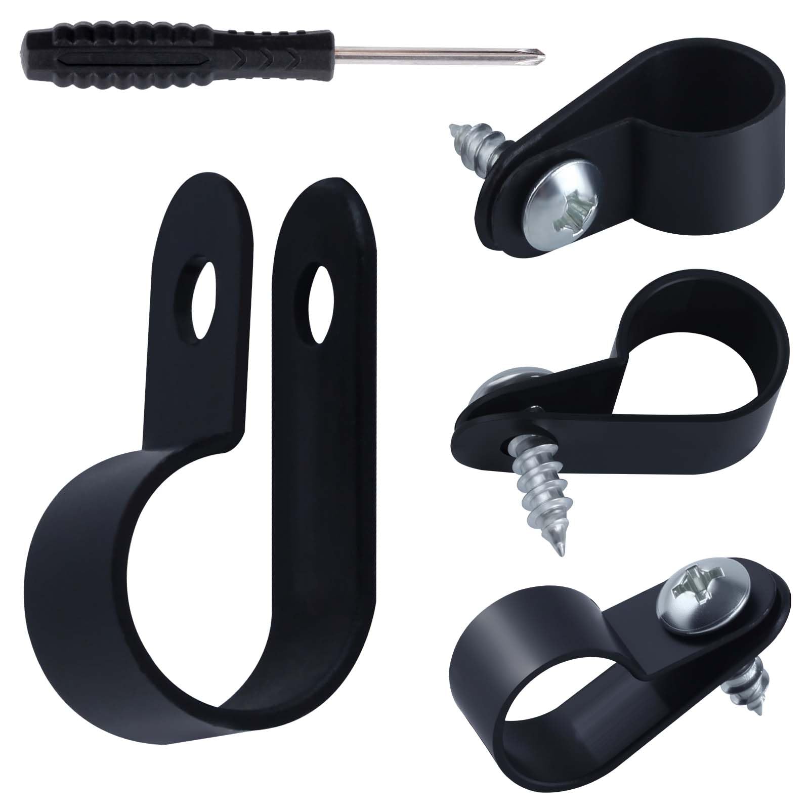 LEONTOOL Vis Écrous Clips Câble Nylon Type R 13 mm Lot 100 + Vis