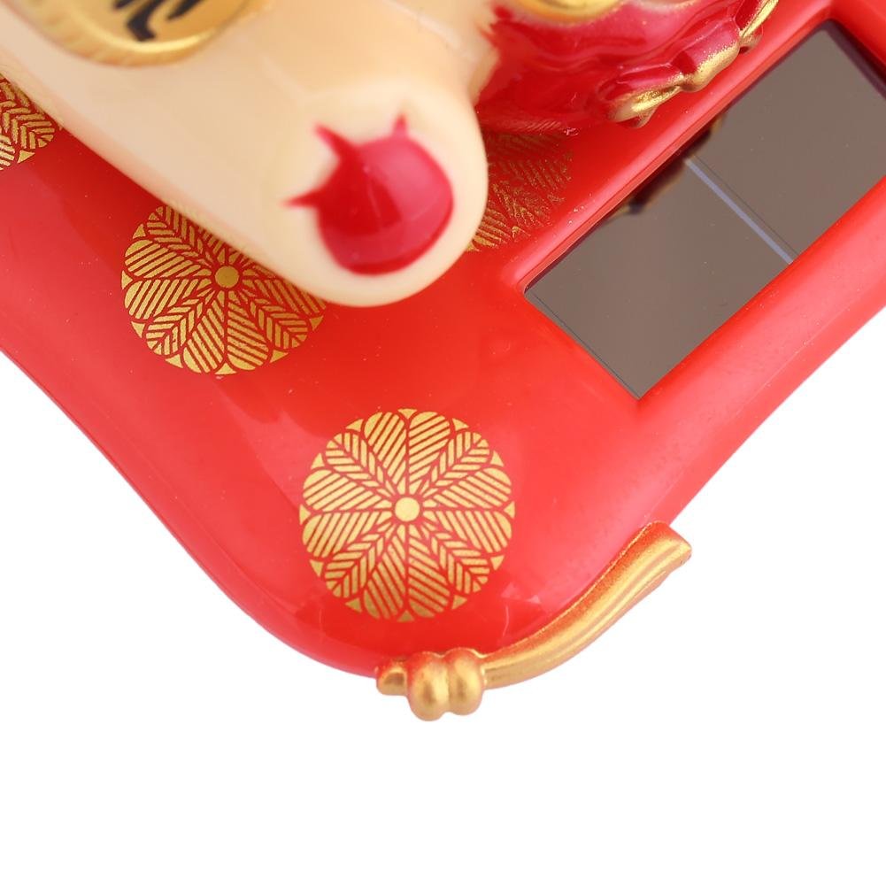Jadeshay Articles Ménagers Maneki Neko Solaire Jaune