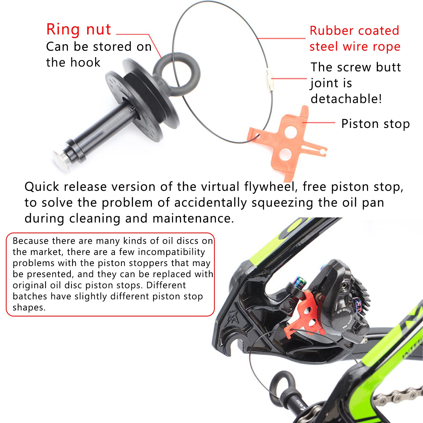 OUKENS Pièces de roue garde-chaîne vélo RL211 12 mm