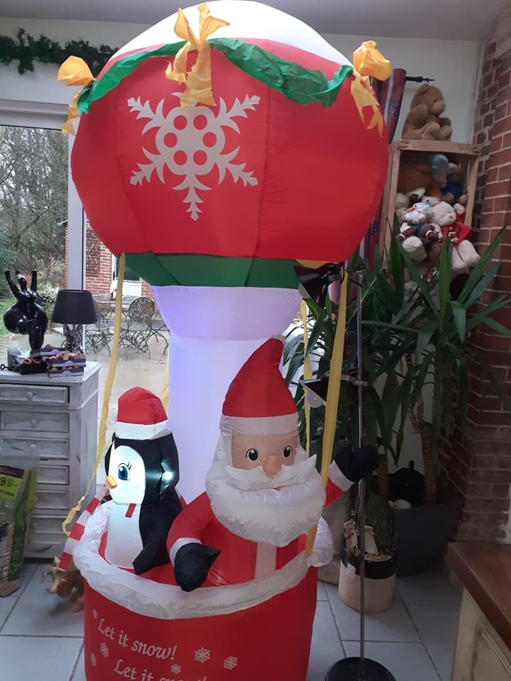 CCLife DIY Tools Père Noël gonflable LED 160 cm