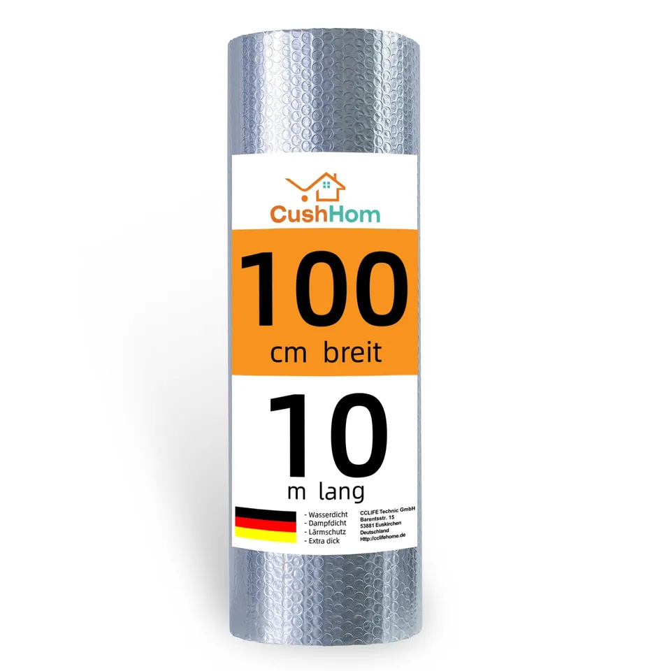 CCLIFE DIY Tools isolant thermique aluminium 1m x 10m 3-4mm