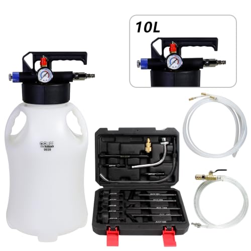 CCLIFE Pompe Remplissage Huile Boîte 10L 15 Adaptateurs
