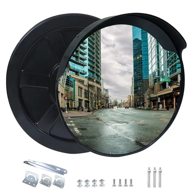 CCLIFE Miroir convexe circulation 45 cm grand angle garage