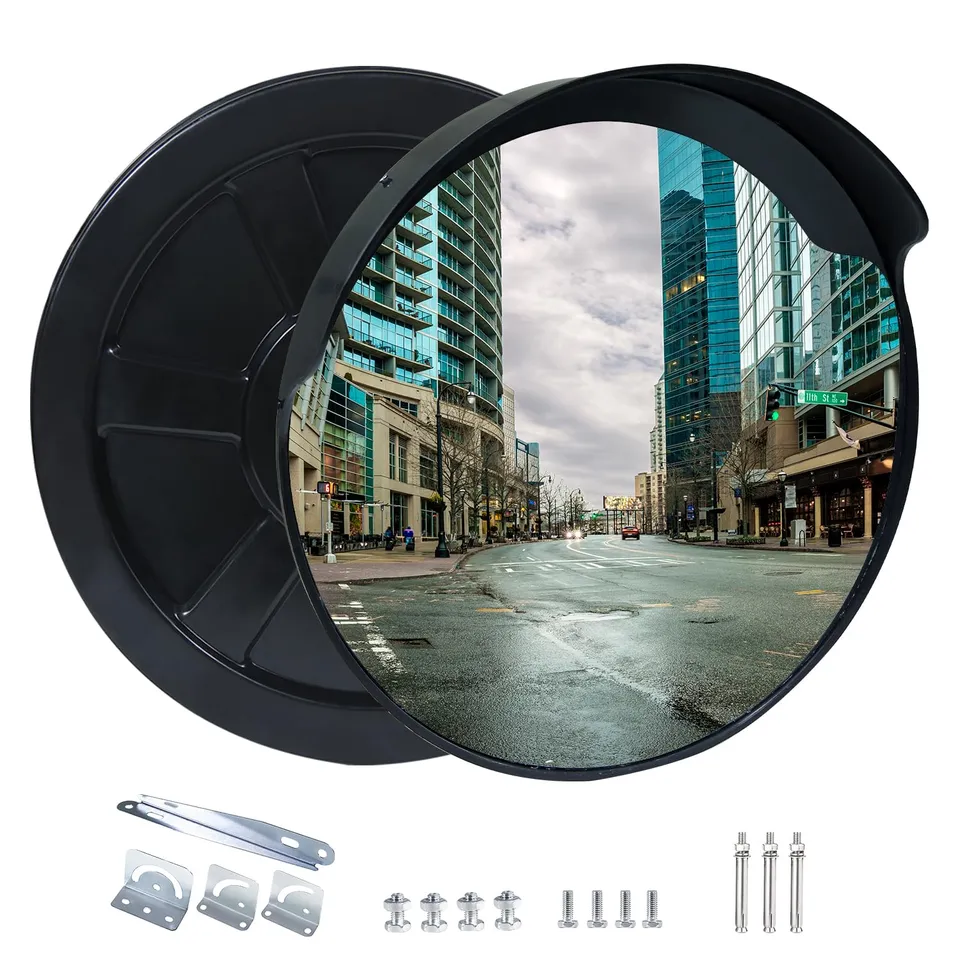 CCLIFE Miroir convexe circulation 45 cm grand angle garage