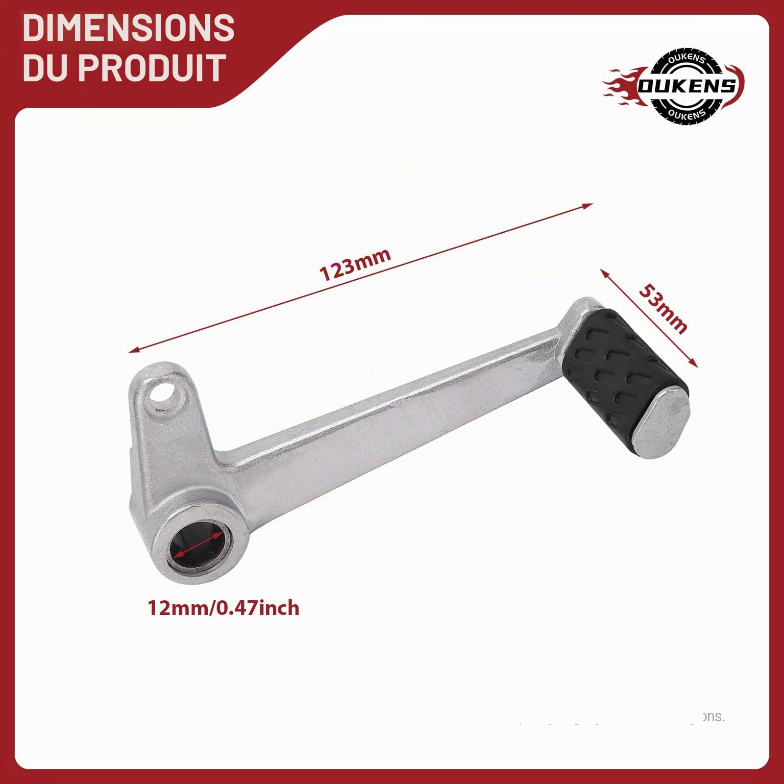 OUKENS Levier de vitesse Monster 696 aluminium Ducati 2009-2013