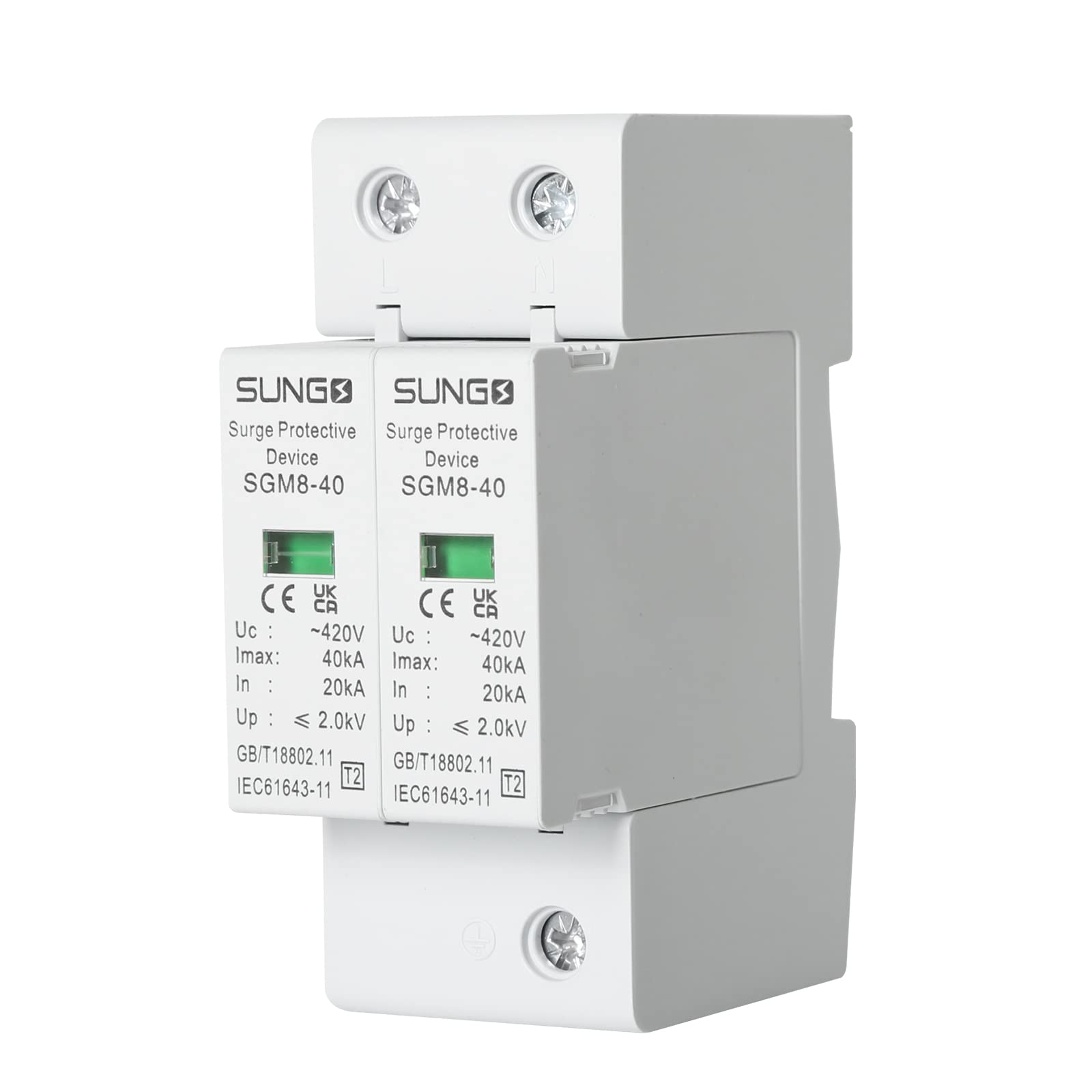Jadeshay Installation Électrique parafoudre 2P 40kA 220V