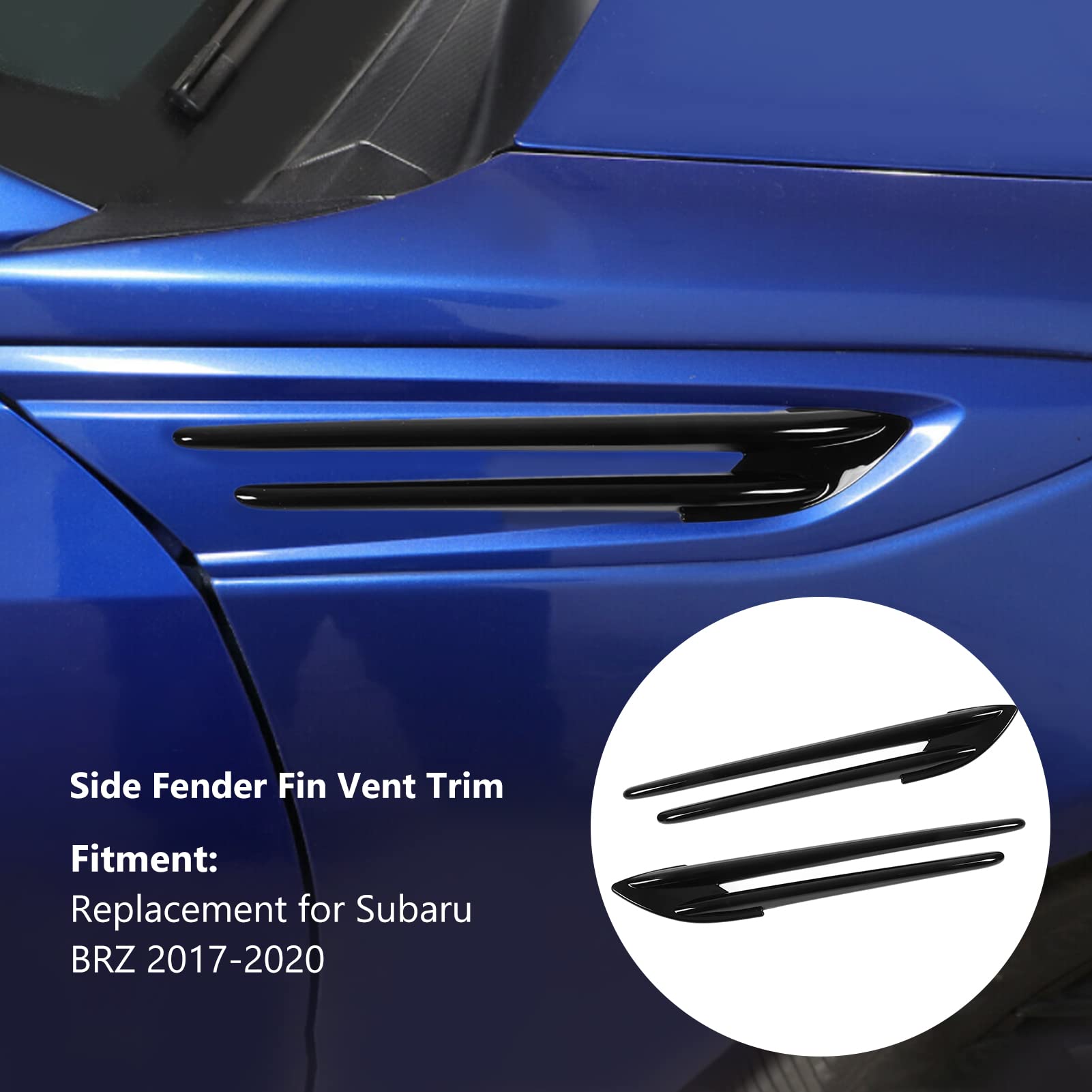 OUKENS Enjoliveur évent aile noir Subaru BRZ 2017-2020 x2
