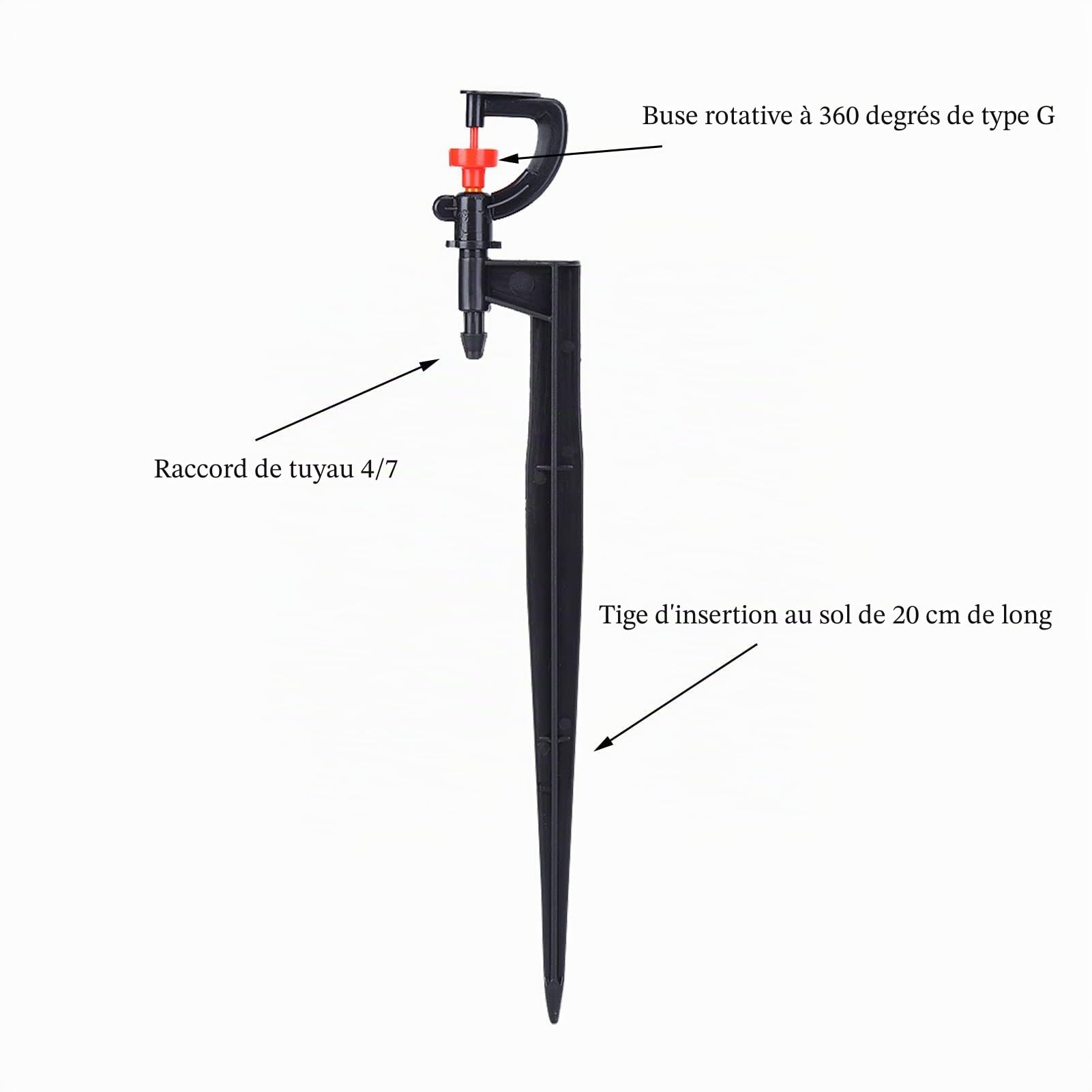 OUKENS Outillage et bricolage micro-arroseur 360° lot 20