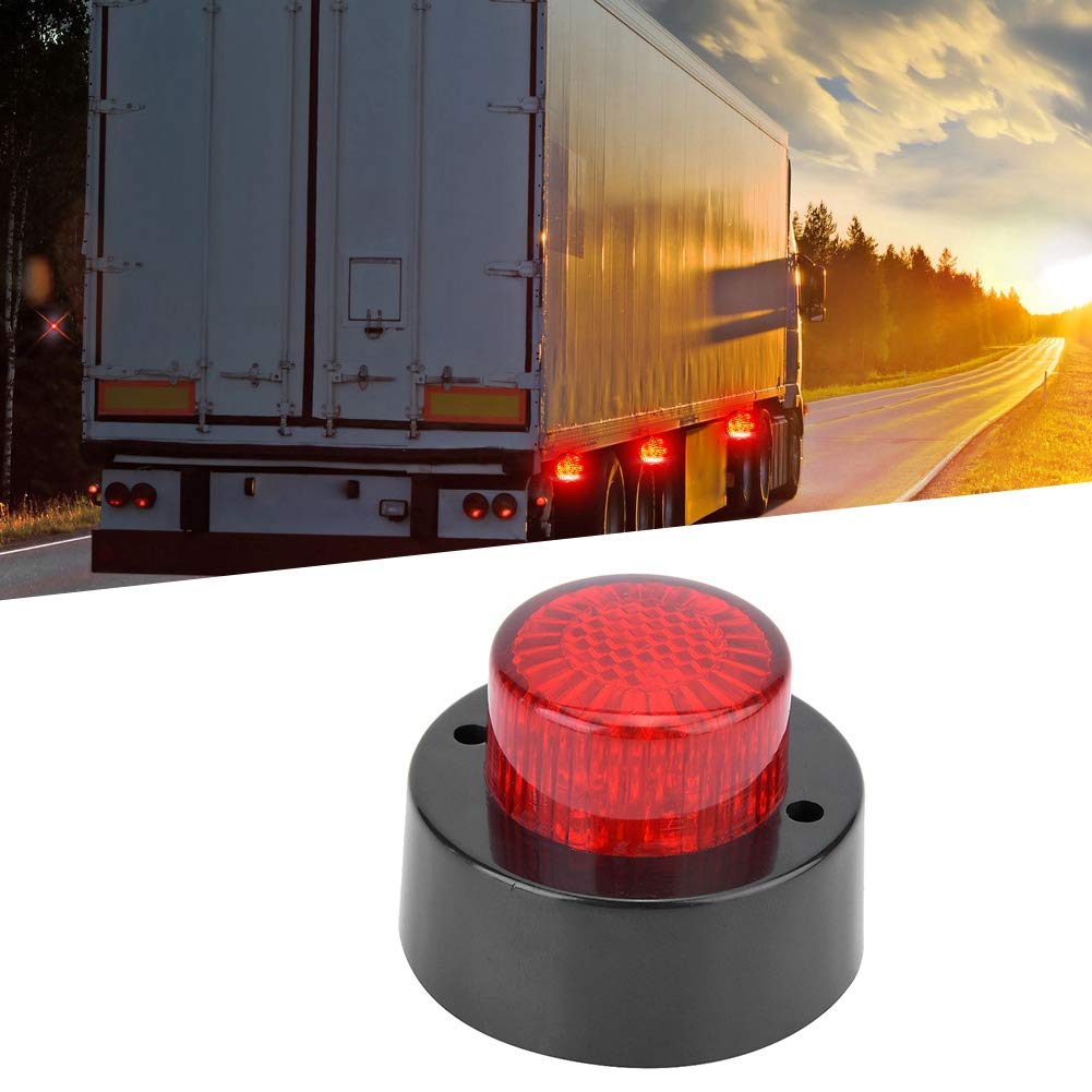 OUKENS Électronique automobile feu gabarit LED rond 24V rouge 3W