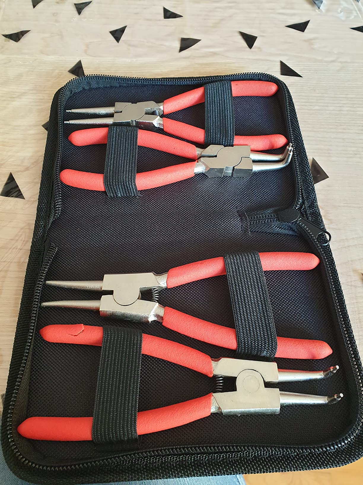 CCLIFE Circlips Intérieur Anneau 300 Pièces Noir 3-32mm