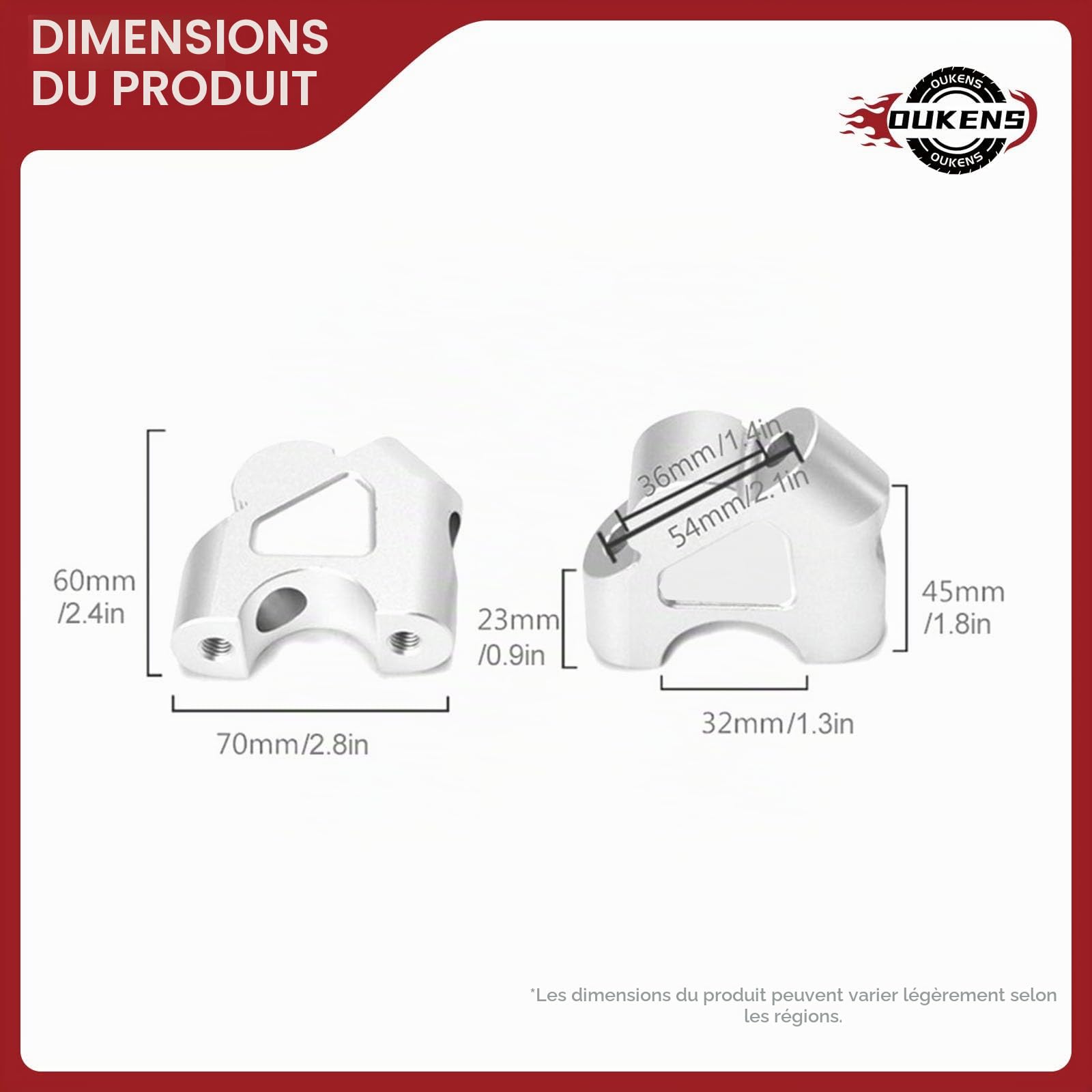 OUKENS Accessoires moto riser guidon R1200GS 30 mm alu