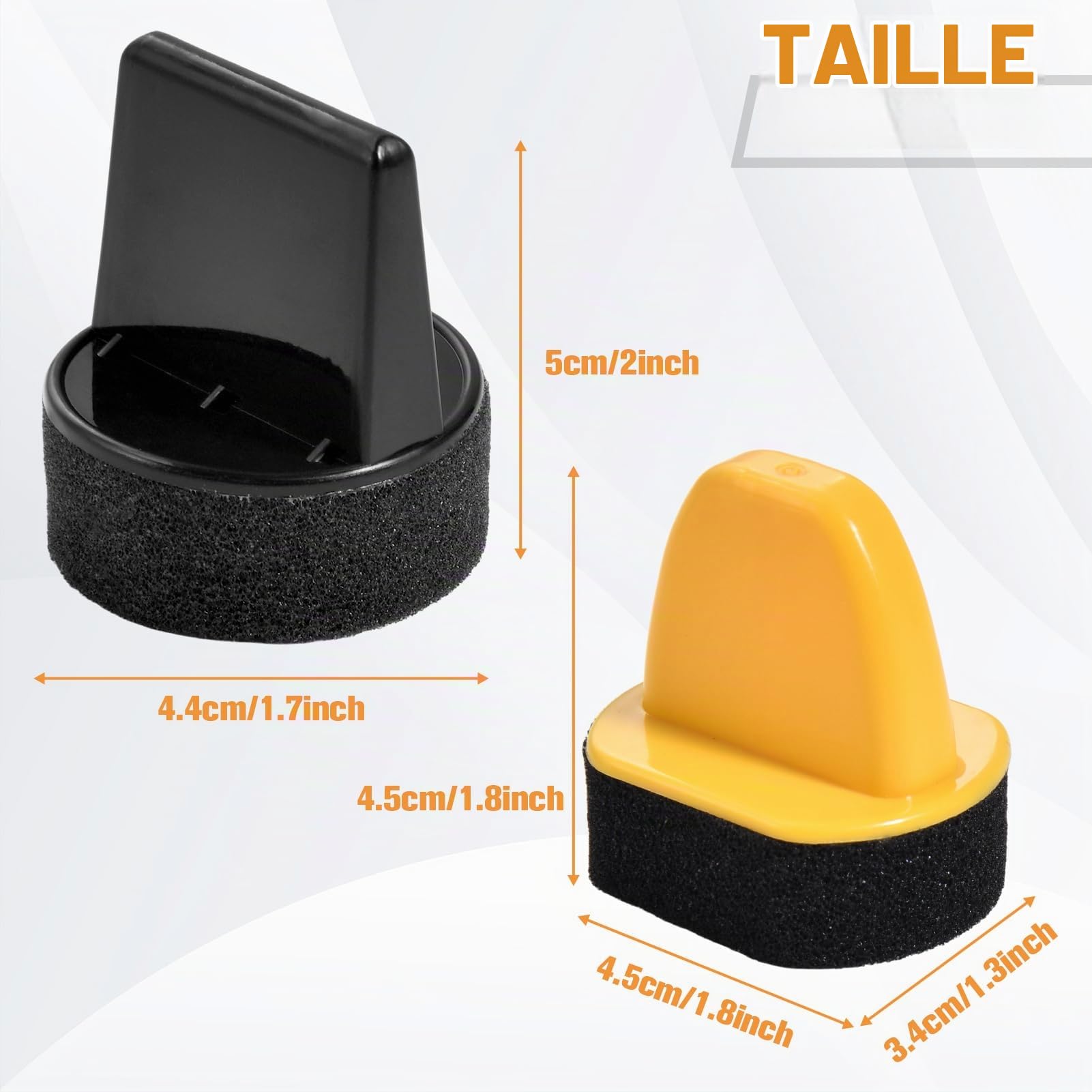 LEONTOOL Sanding applicateur éponge cuir lot de 4 mousse