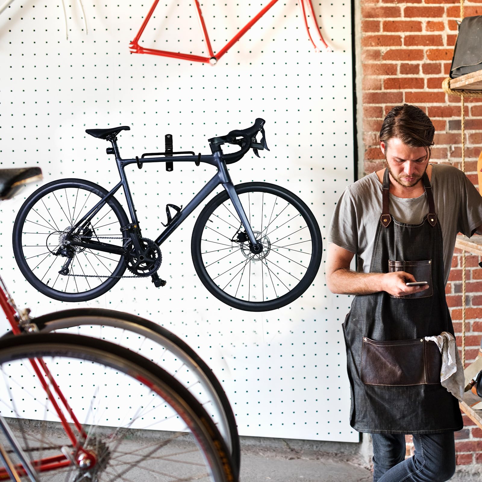 CCLIFE DIY Tools Support vélo mural pliable 35 kg