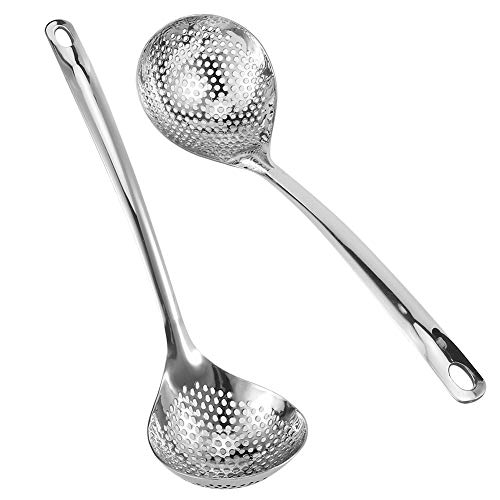OUKENS Écumoire Inox 30 cm Lot de 2 Acier Inoxydable