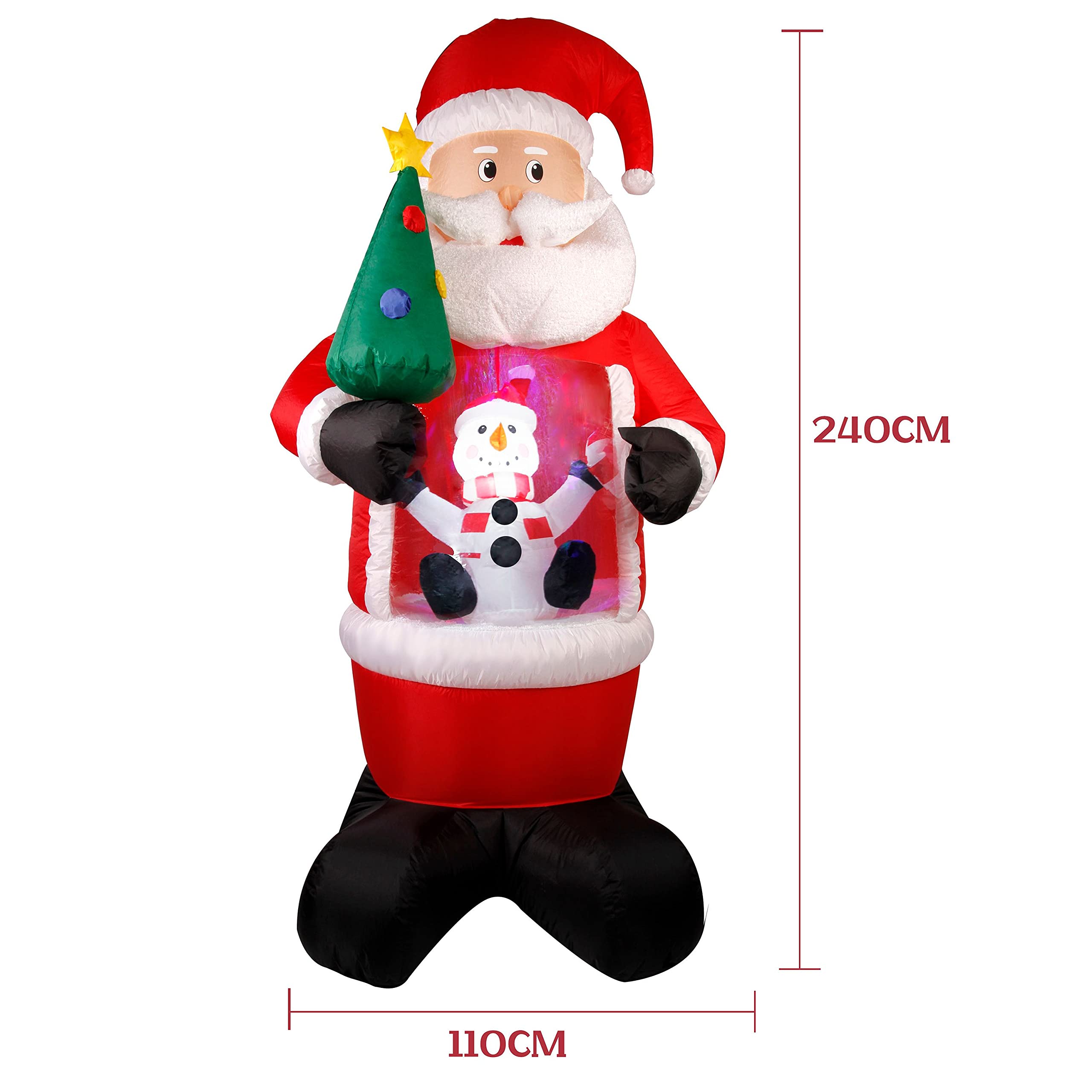 CCLIFE DIY Tools Bonhomme de Neige Gonflable LED 150 cm