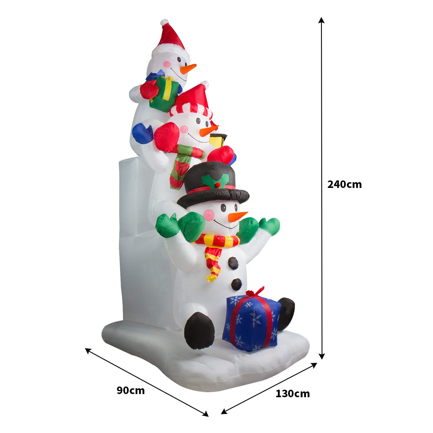 CCLIFE DIY Tools bonhomme neige gonflable LED extérieur