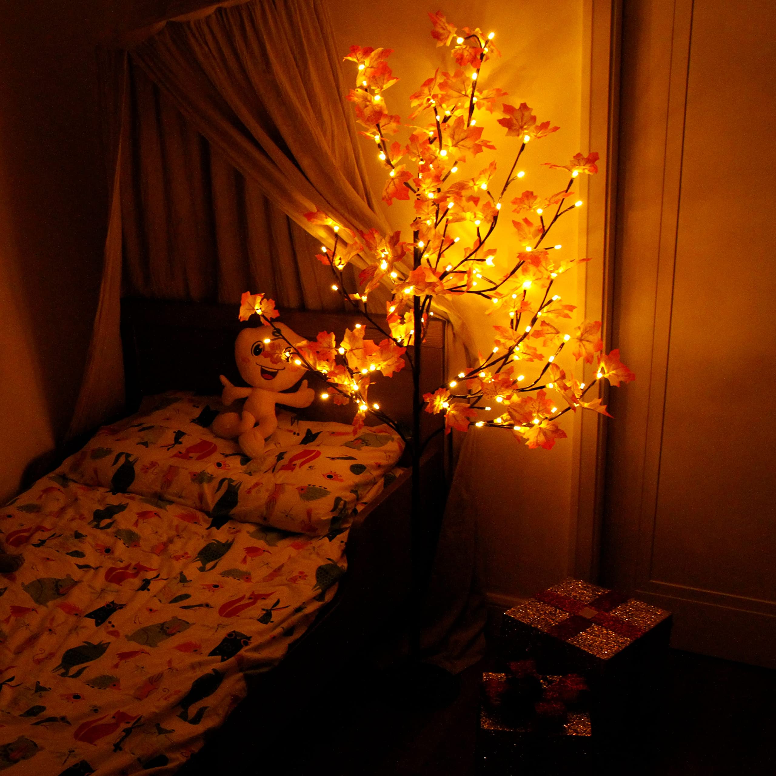 CCLIFE DIY Tools arbre lumineux LED blanc chaud 180cm 160 LED