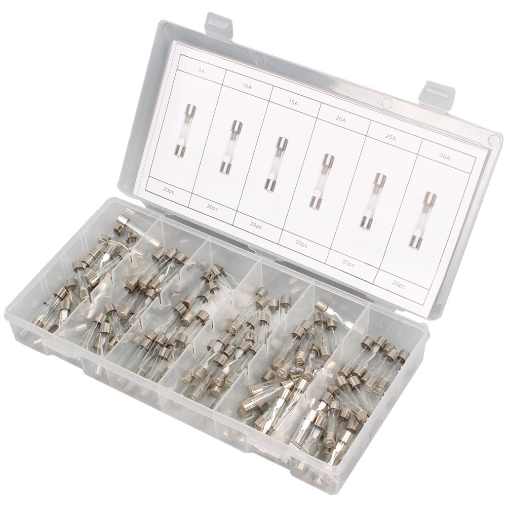CCLIFE DIY Tools fusibles verre voiture 120 pièces 5-30A