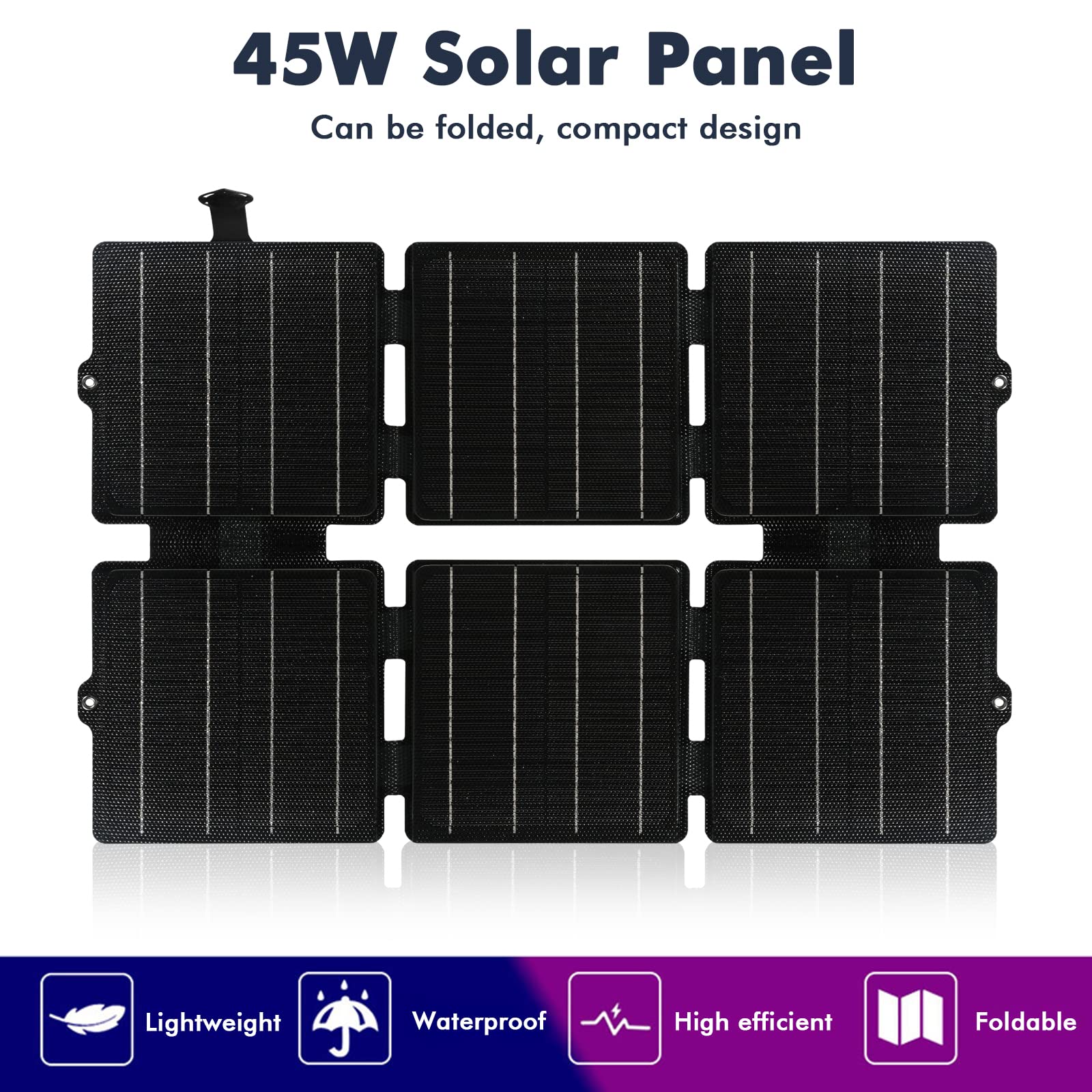 Jadeshay Solaire Photovoltaïque chargeur solaire pliable 42W USB