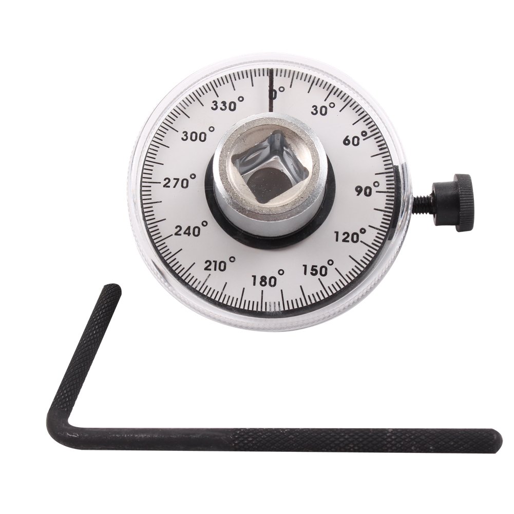 CCLIFE Test Tools jauge serrage angulaire 1/2" 0-360°