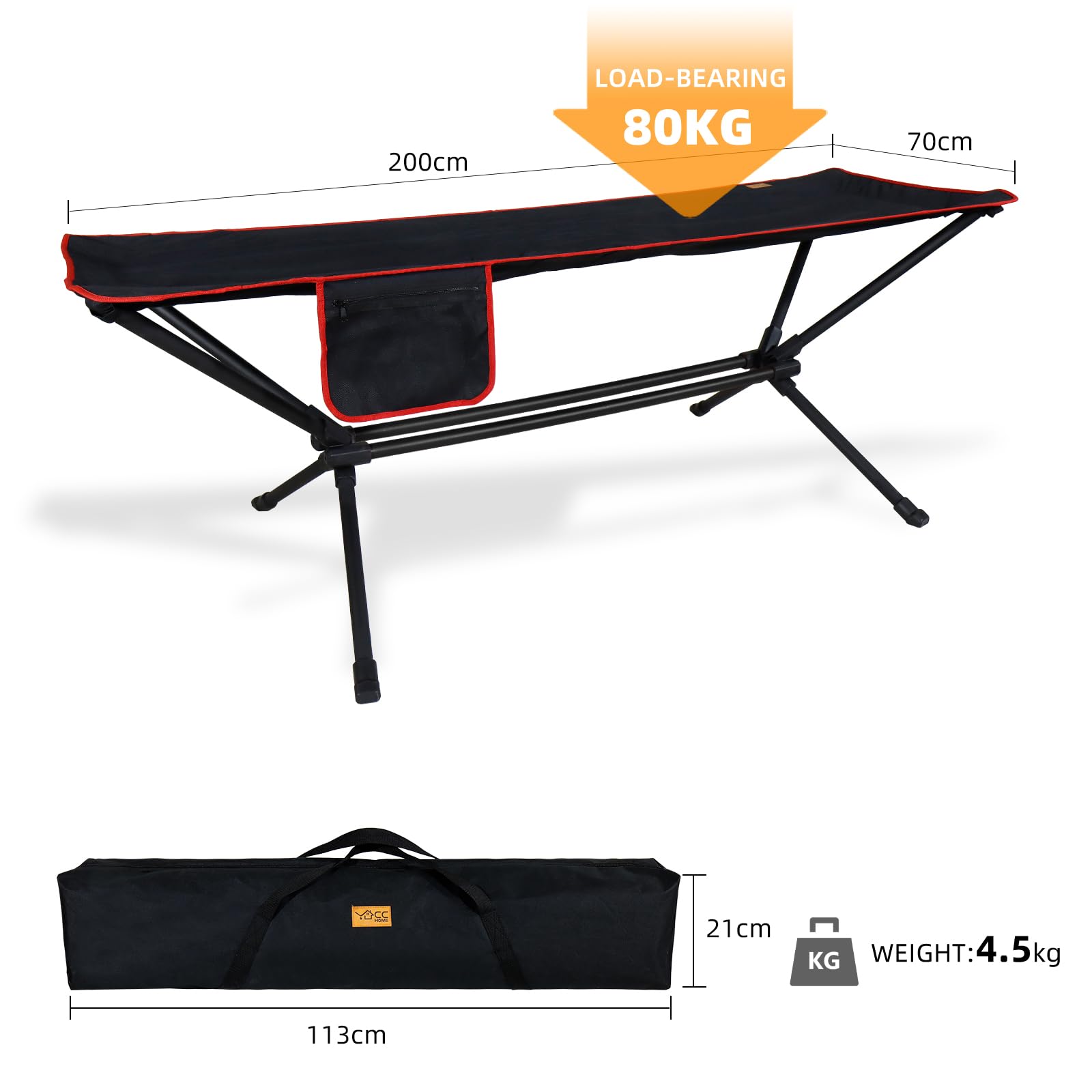CCLIFE DIY Tools hamac camping armature 4,5 kg 80 kg