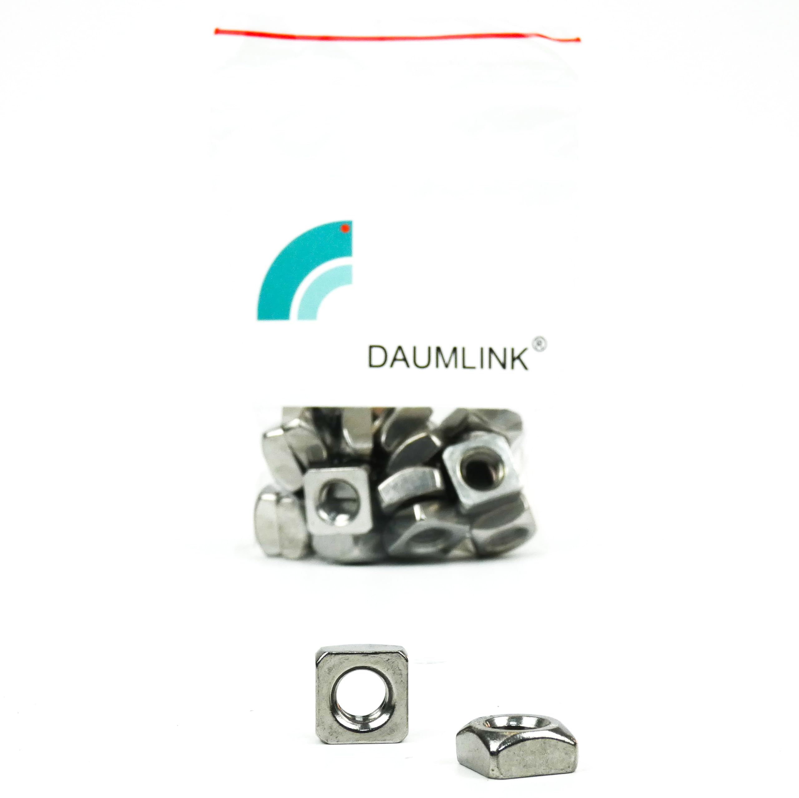 DAUMLINK écrous carrés DIN 557 M8 inox A2 lot 25