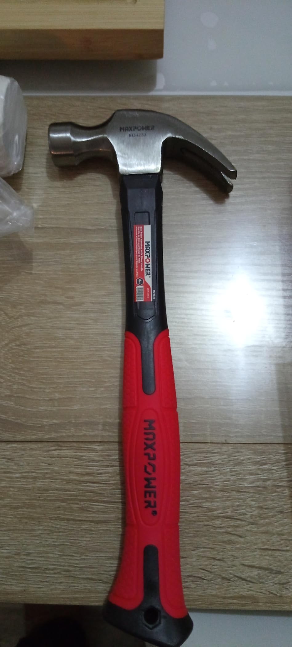 MaxPower Outils de frappe marteau à griffes 8Oz 240mm