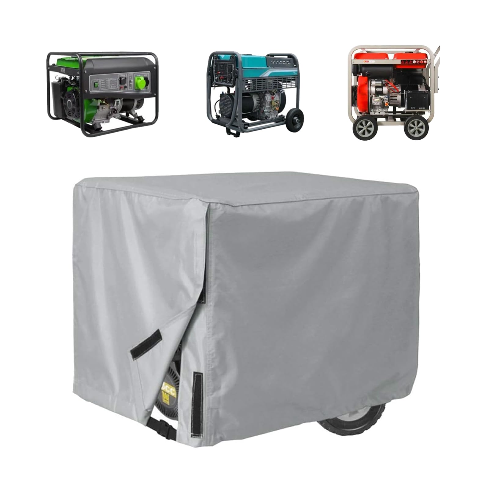 OUKENS Housse générateur gris 3000-5000W 89x66x71 cm