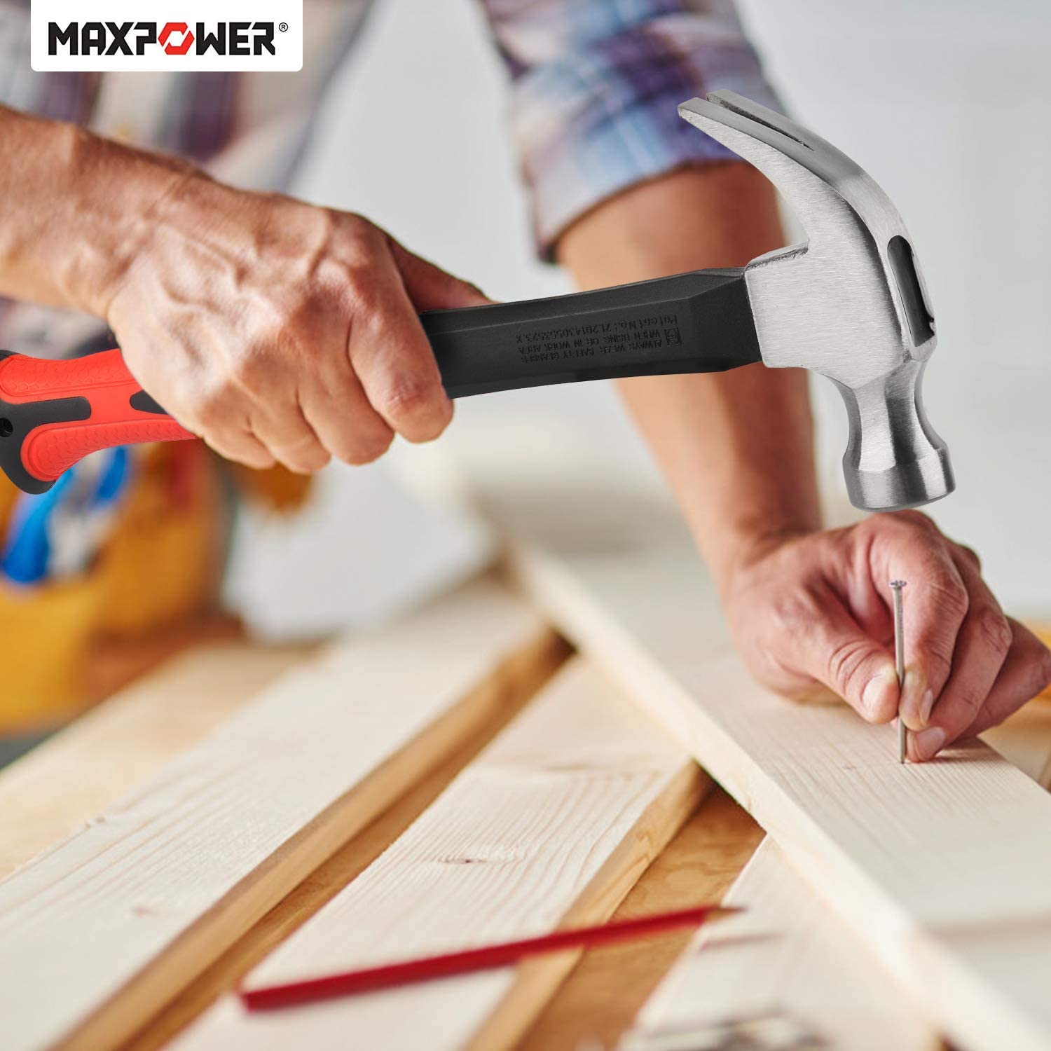 MaxPower Outils de frappe marteau à griffes 8Oz 240mm
