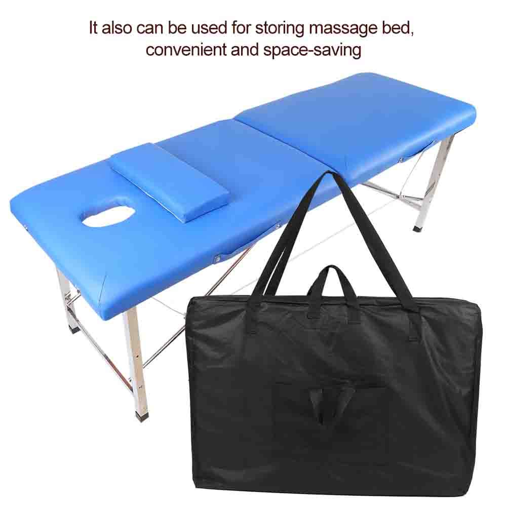 Jadeshay sac table de massage toile noir 93x63x23 cm