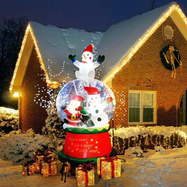 CCLIFE DIY Tools Bonhomme Neige Gonflable LED Boule