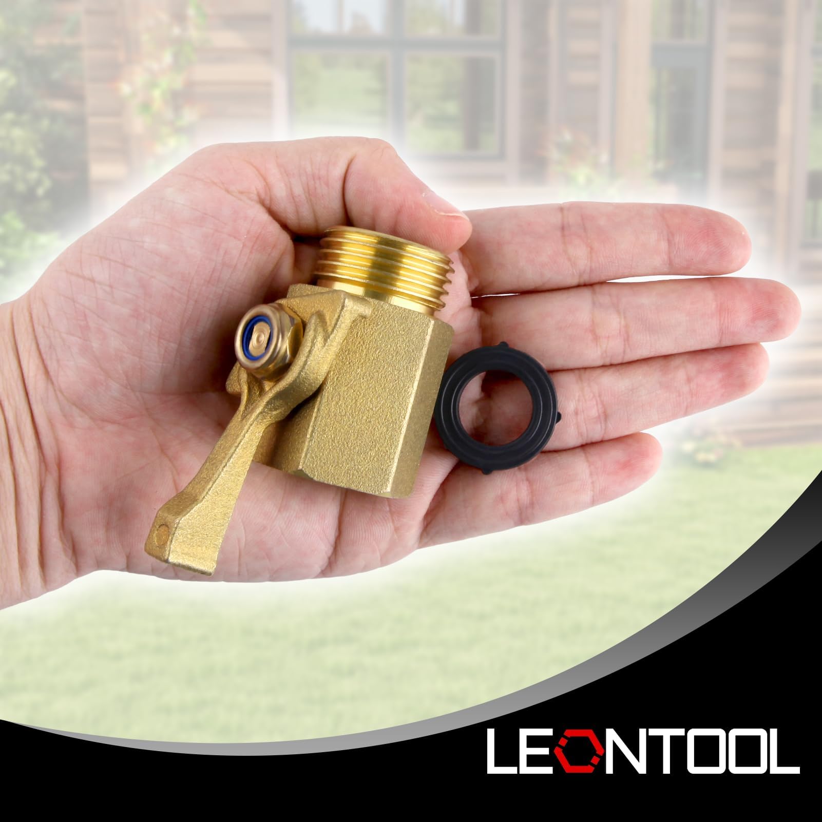 LEONTOOL Vanne arrêt laiton vanne arrosage 3/4" lot de 2