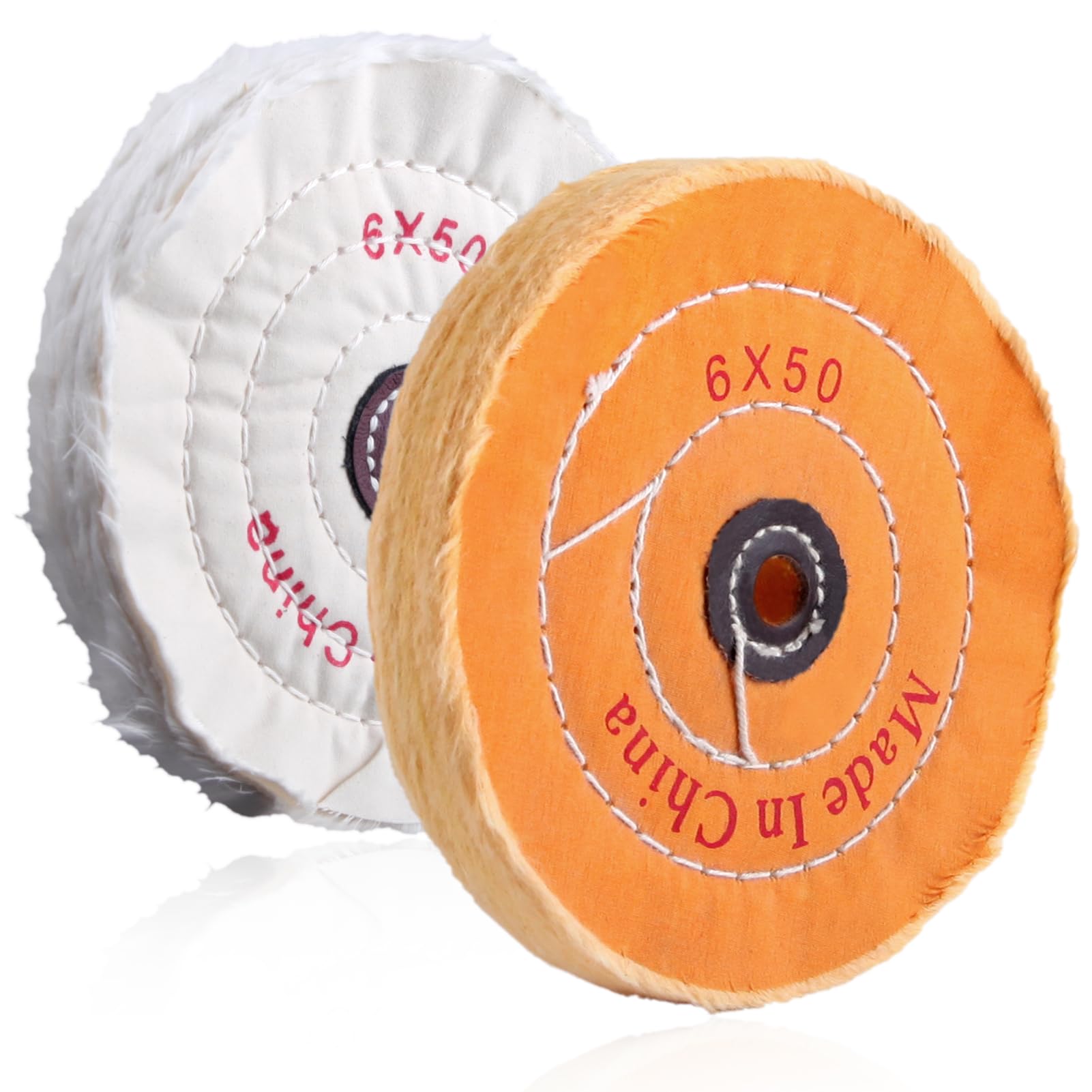 LEONTOOL Sanding disque polissage coton 145 mm lot de 2