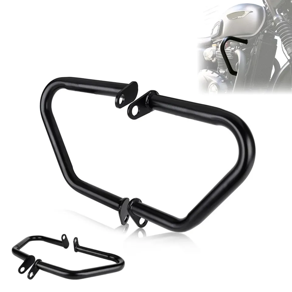 OUKENS FG007BK protège-moteur moto Triumph Bonneville 2 pièces