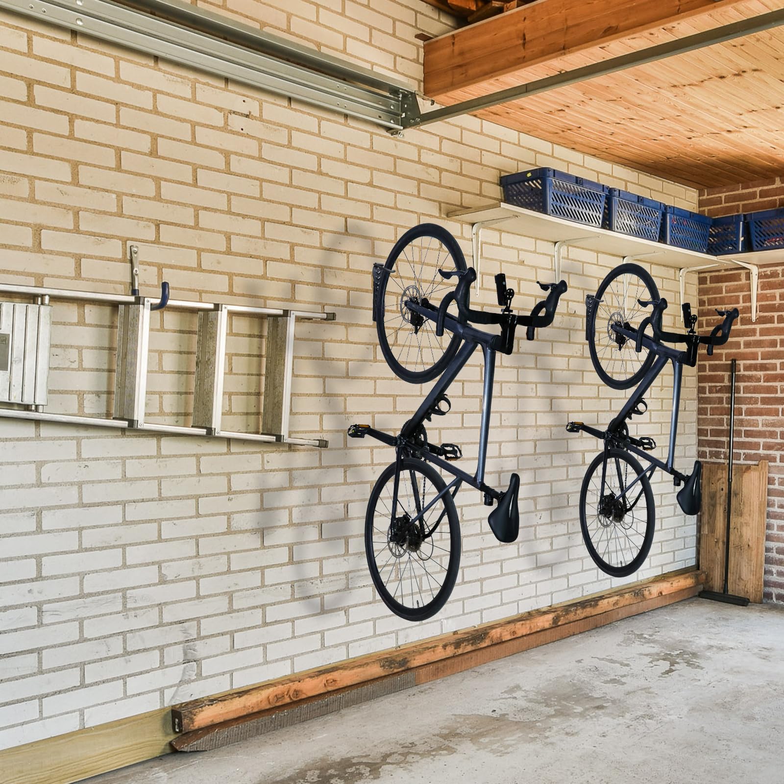 CCLIFE Support vélo mural 4 pcs 35 kg