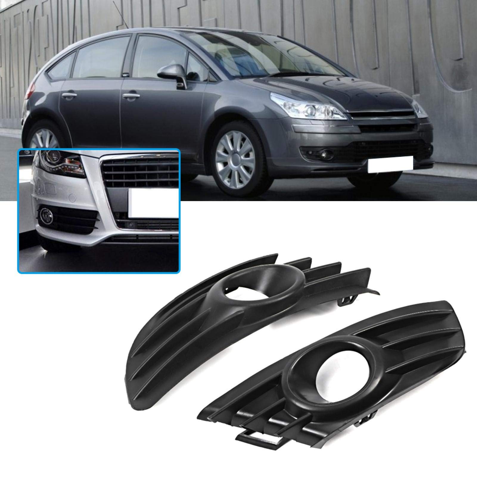 OUKENS cache antibrouillard Citroen C4 2004-2007 noir paire