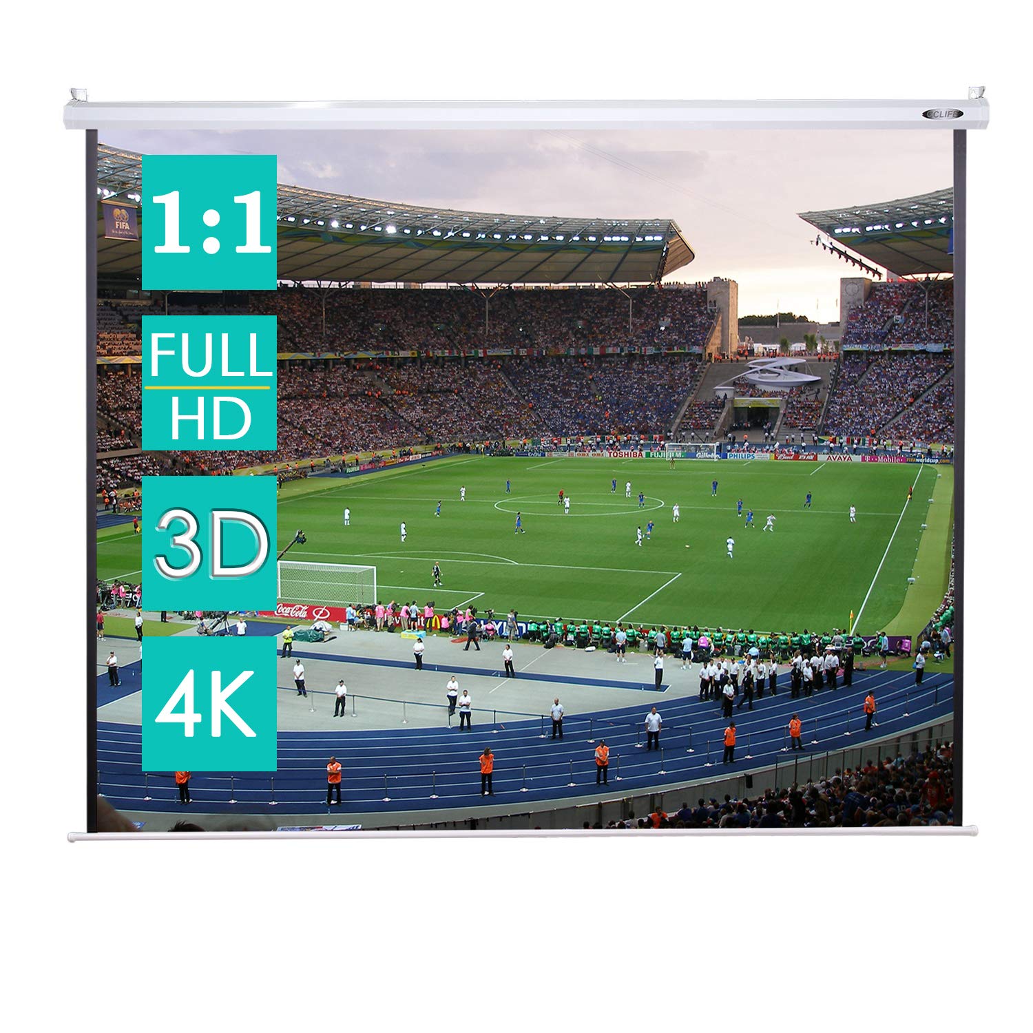 CCLIFE DIY Tools écran projection 85" 152x152cm manuel