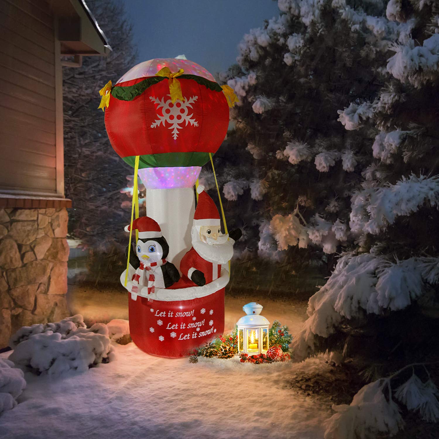 CCLife DIY Tools Père Noël gonflable LED 160 cm