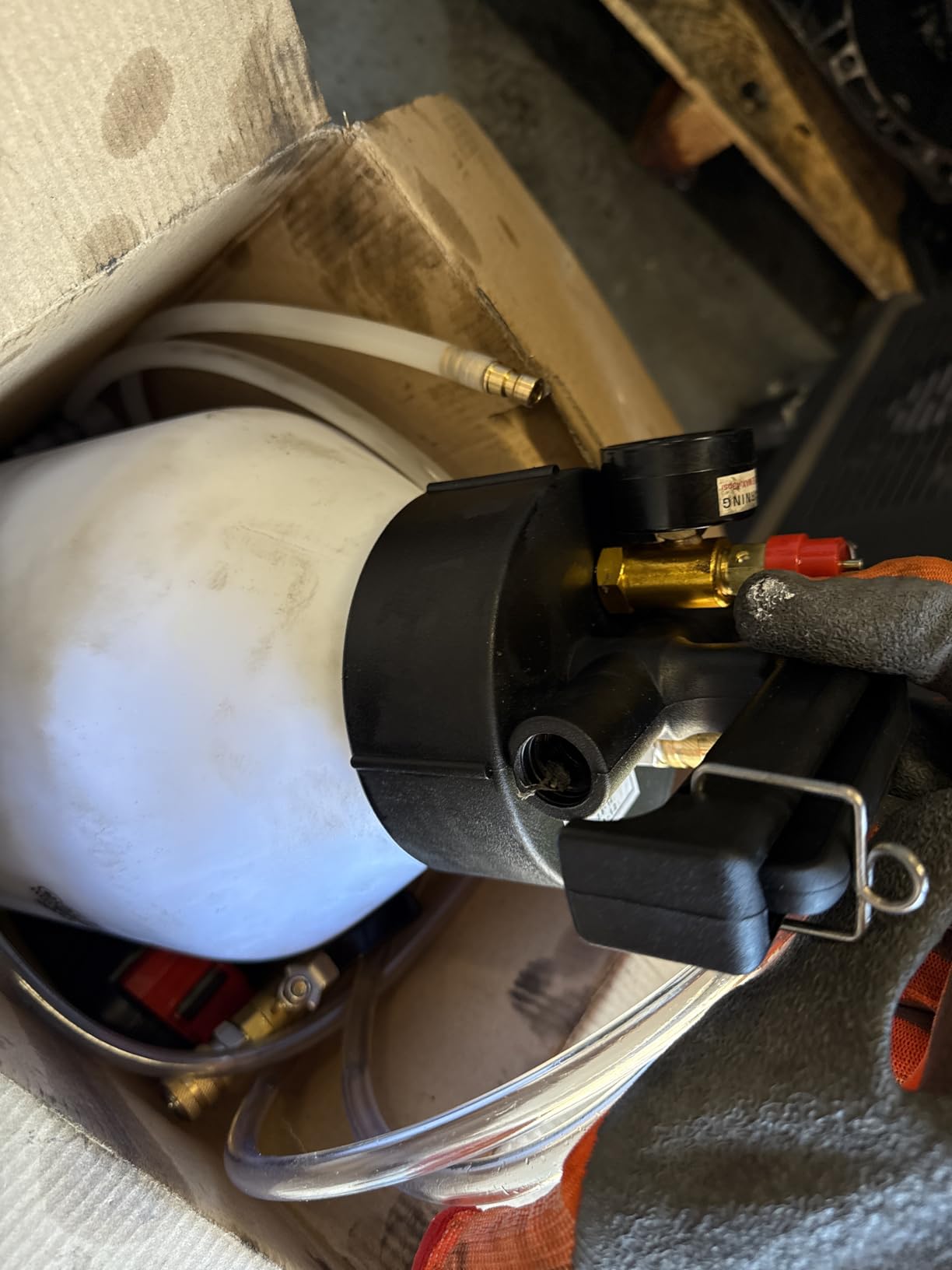 CCLIFE Pompe Remplissage Huile Boîte 10L 15 Adaptateurs