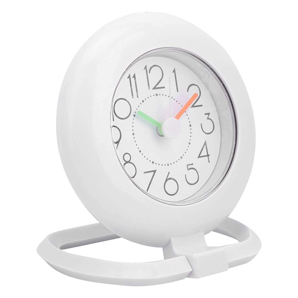 Jadeshay Horloge Salle de Bain Blanche Étanche