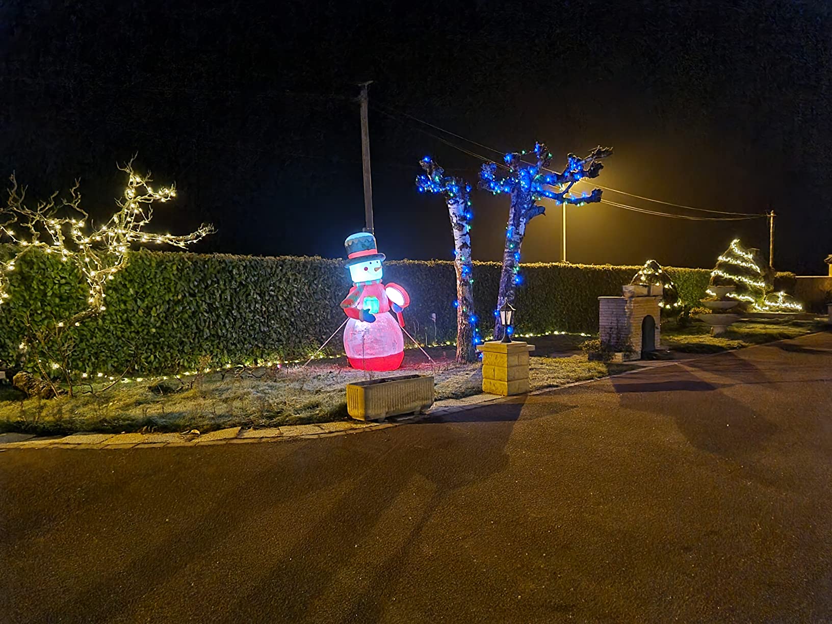 CCLIFE DIY Tools Chien Gonflable Décoration Noël LED 180cm