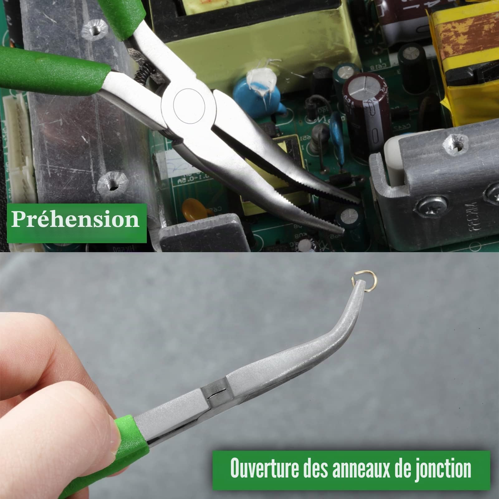 LEONTOOL Pinces Pince Bec Courbé 12,7 cm Bijoux