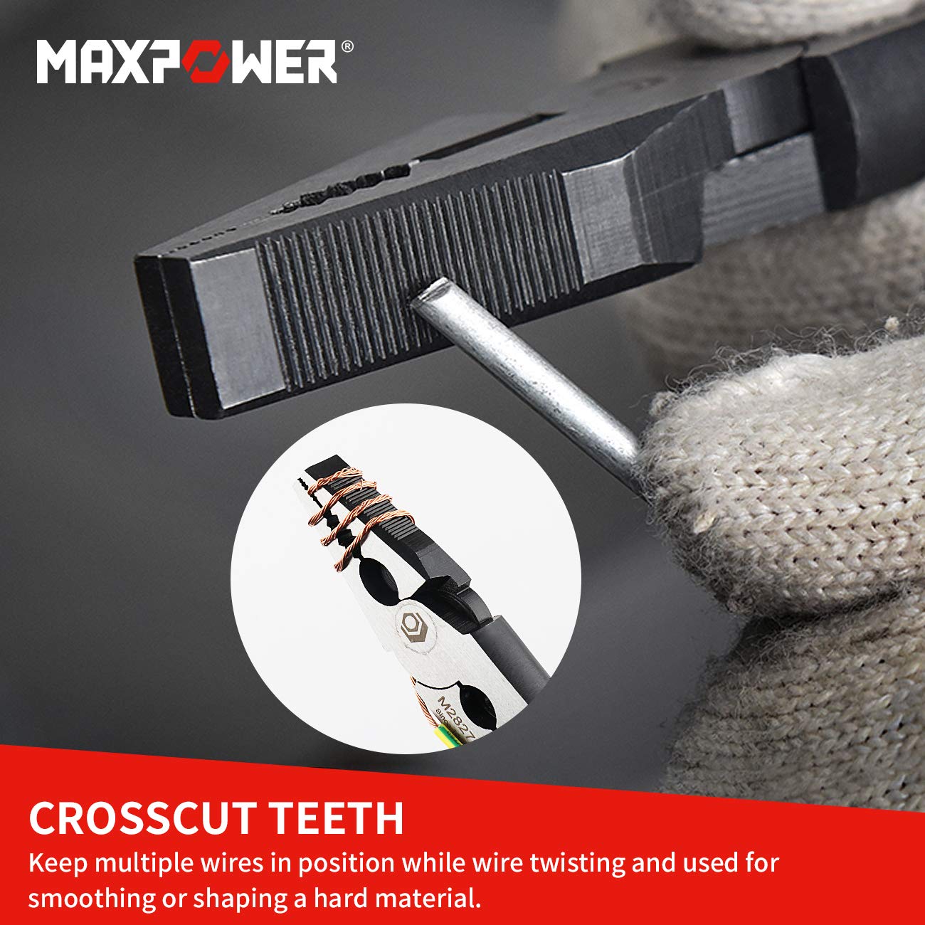 MaxPower Outils de serrage jeu 3 pinces Cr-V à dénuder