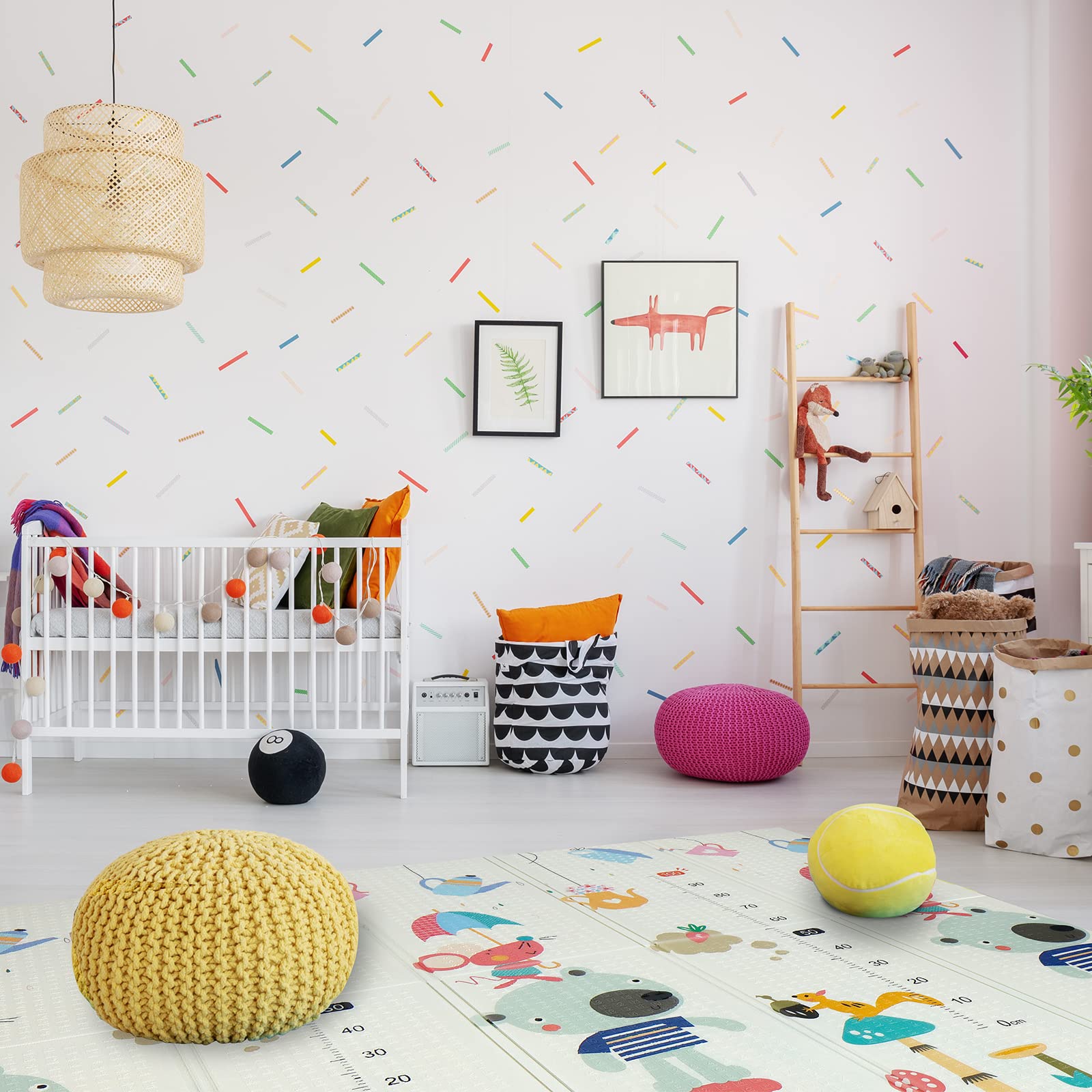 CCLIFE Baby & Kids tapis jeux 196x176cm souris poisson