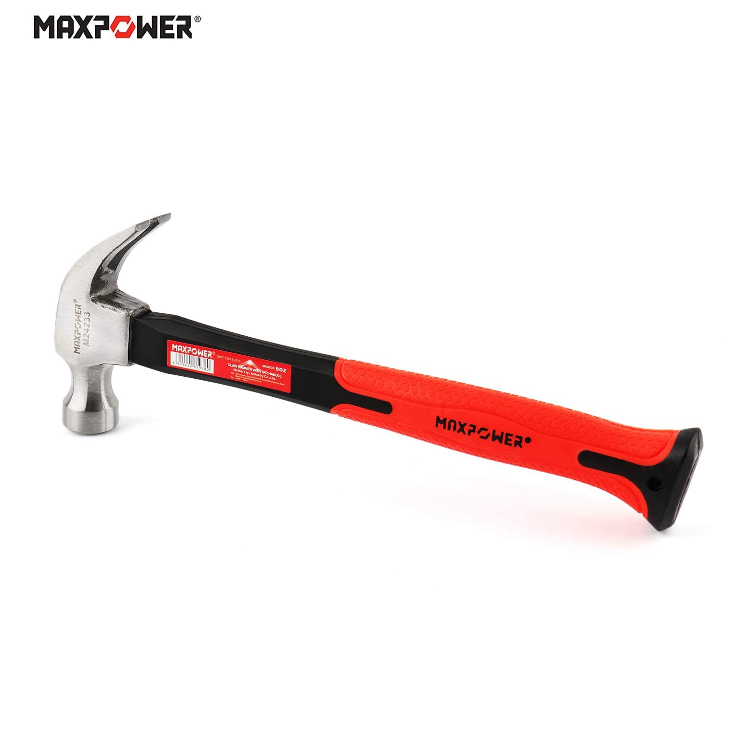 MaxPower Outils de frappe marteau à griffes 8Oz 240mm