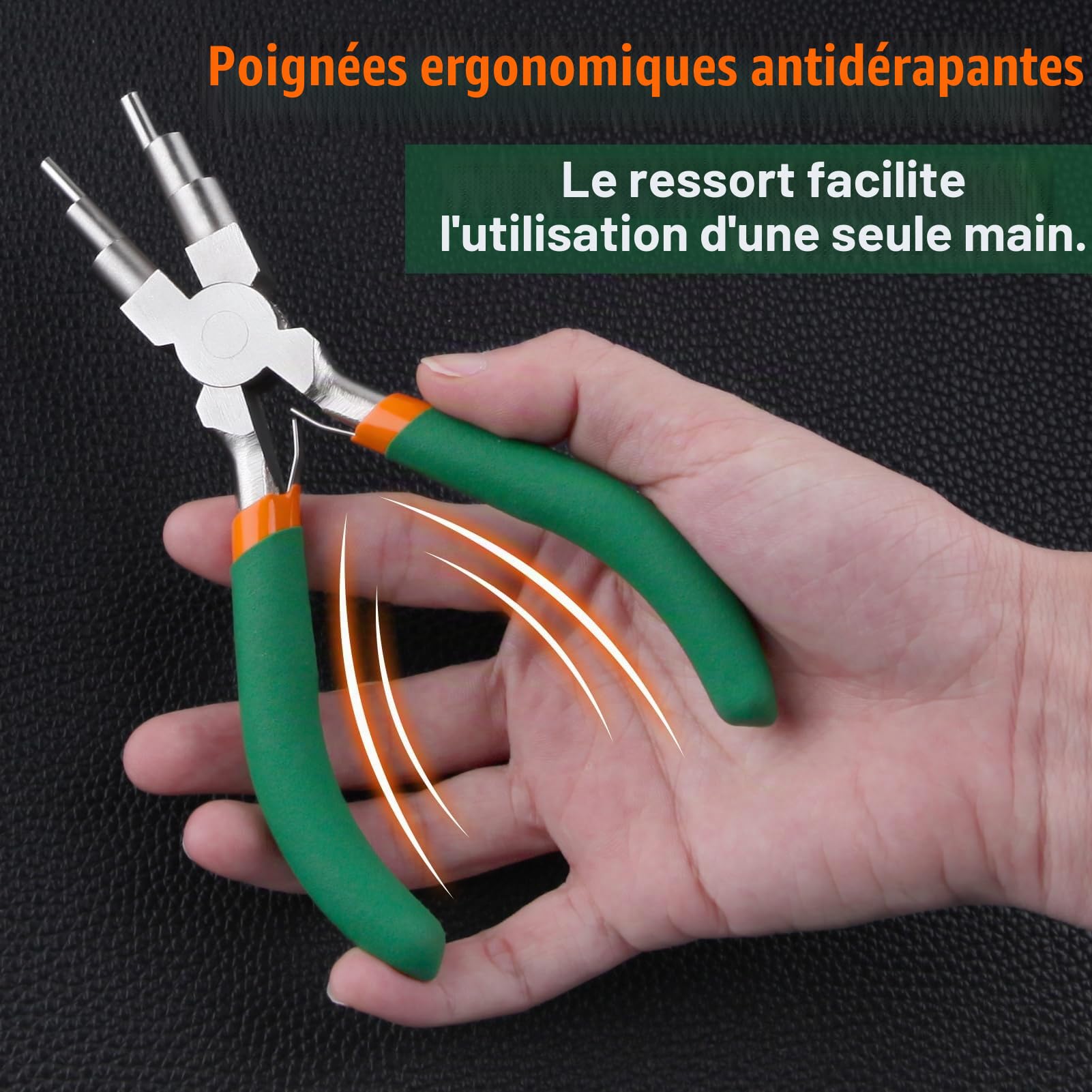 LEONTOOL Pinces pince à boucler 6 en 1 3-10 mm poignée TPR