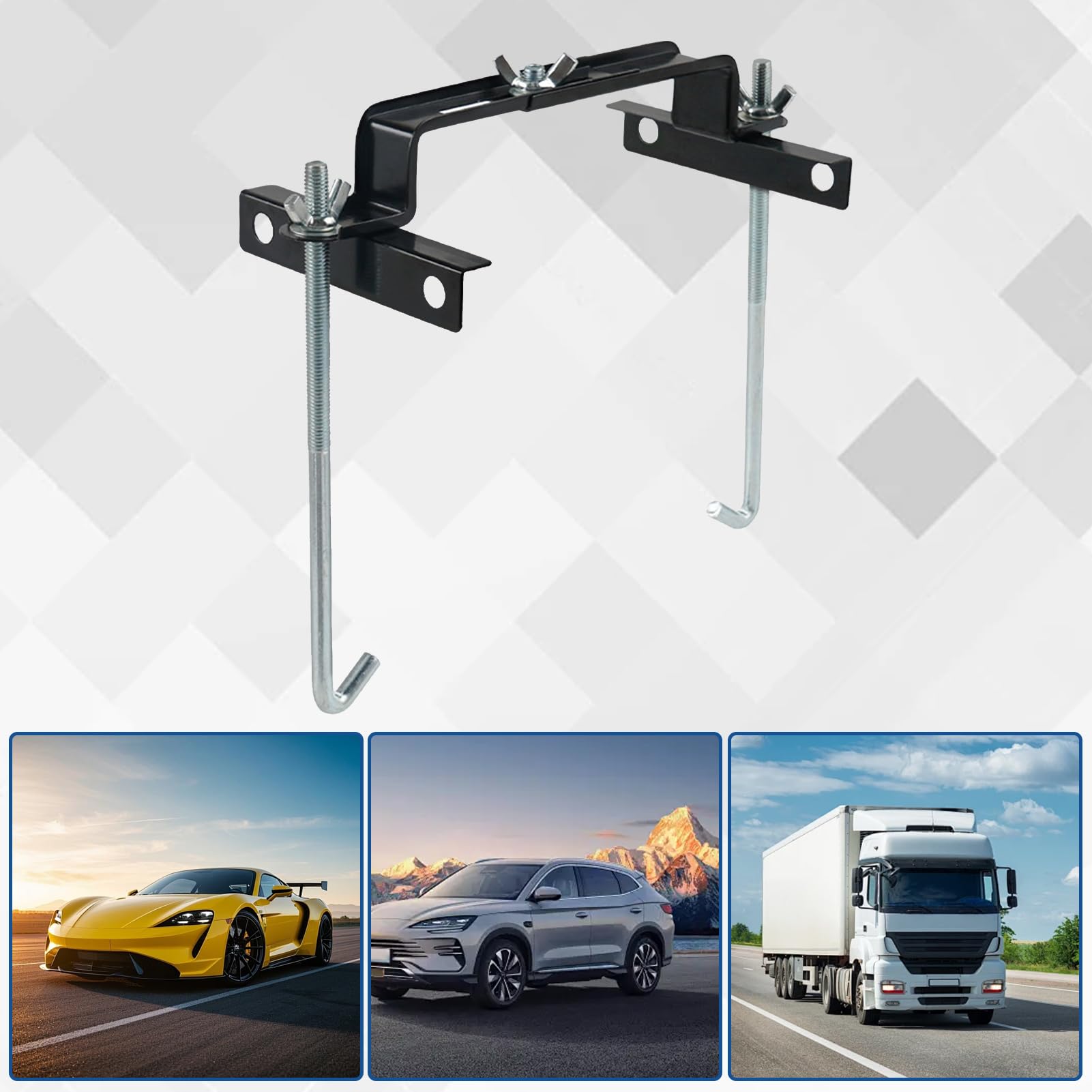 LEONTOOL Support Batterie Réglable Universel Barre en J